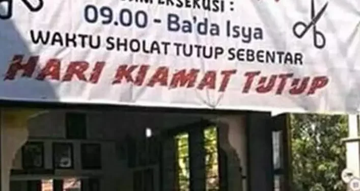Tulisan Kocak di Warung